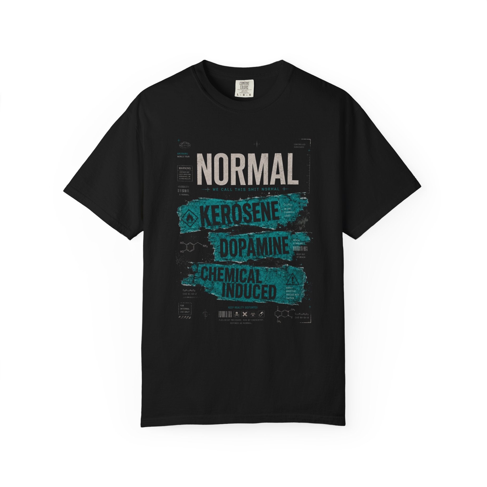 Normal Kerosene Dopamine Graphic Tee — Chemical Induced Statement T-Shirt