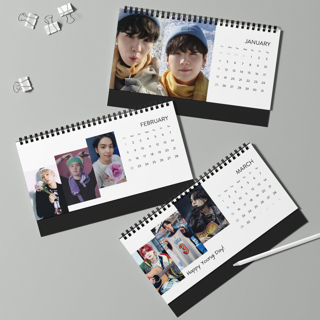 Suga 2026 Desktop Calendar