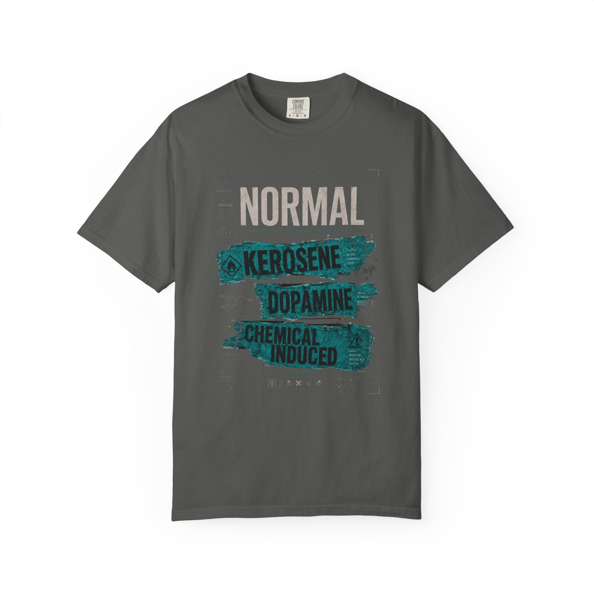 Normal Kerosene Dopamine Graphic Tee — Chemical Induced Statement T-Shirt