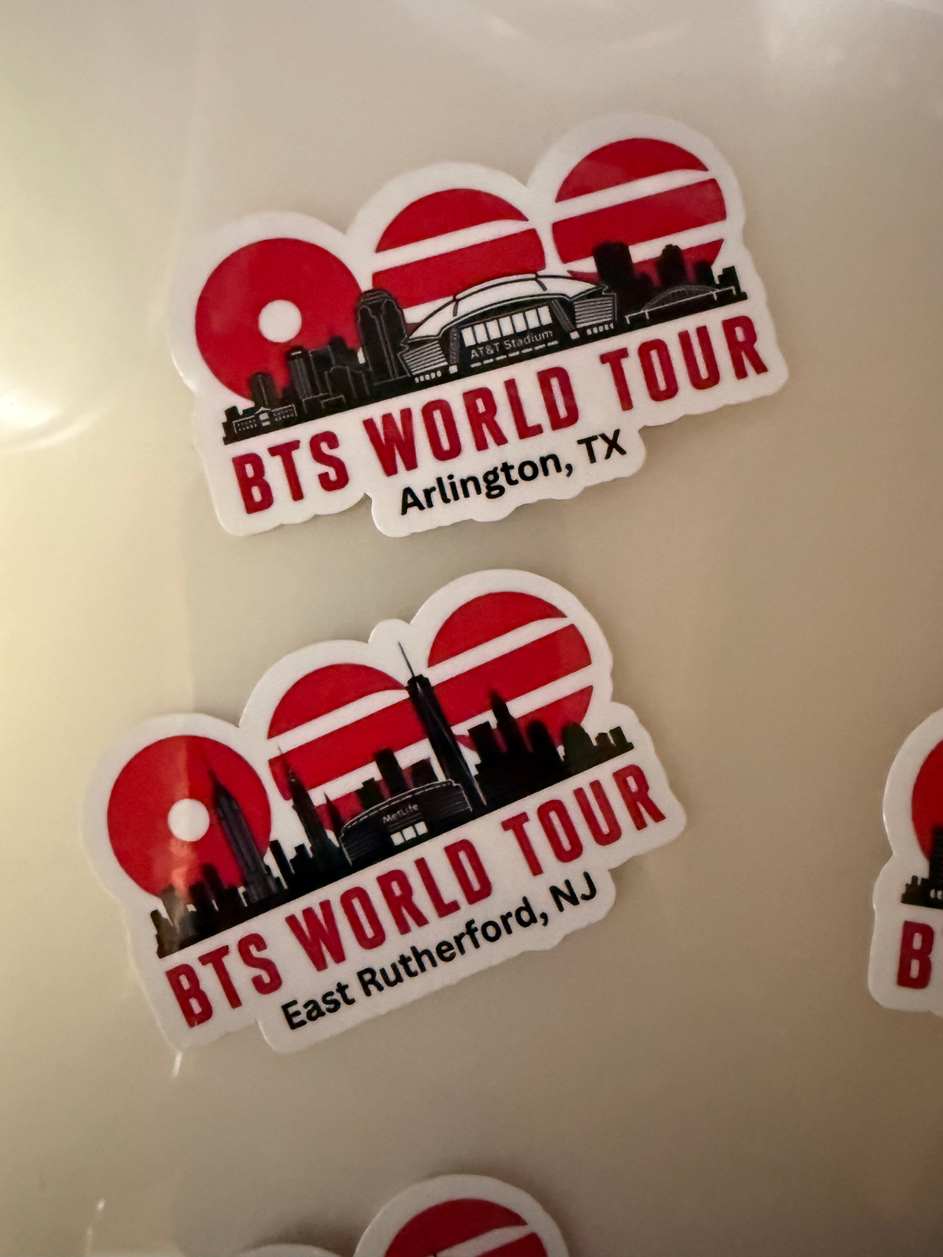City Skyline World Tour Stickers