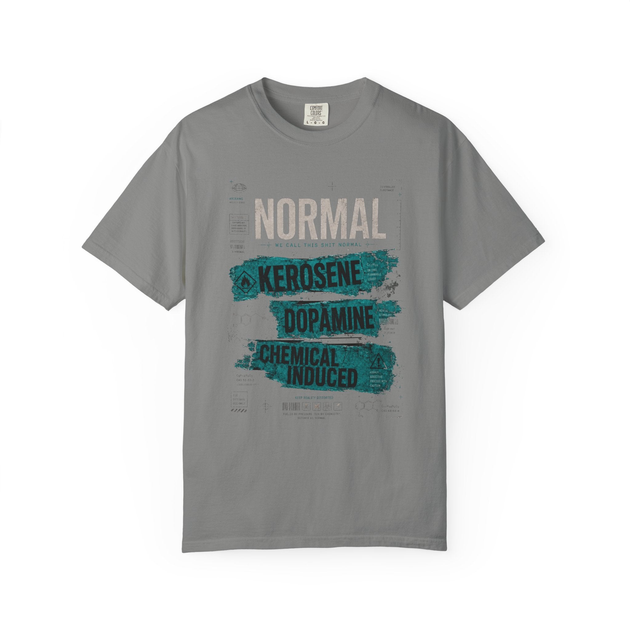 Normal Kerosene Dopamine Graphic Tee — Chemical Induced Statement T-Shirt