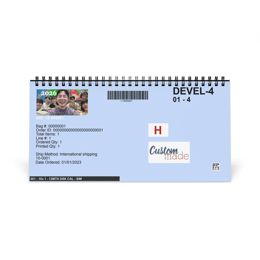OT7 2026 Desktop Calendar