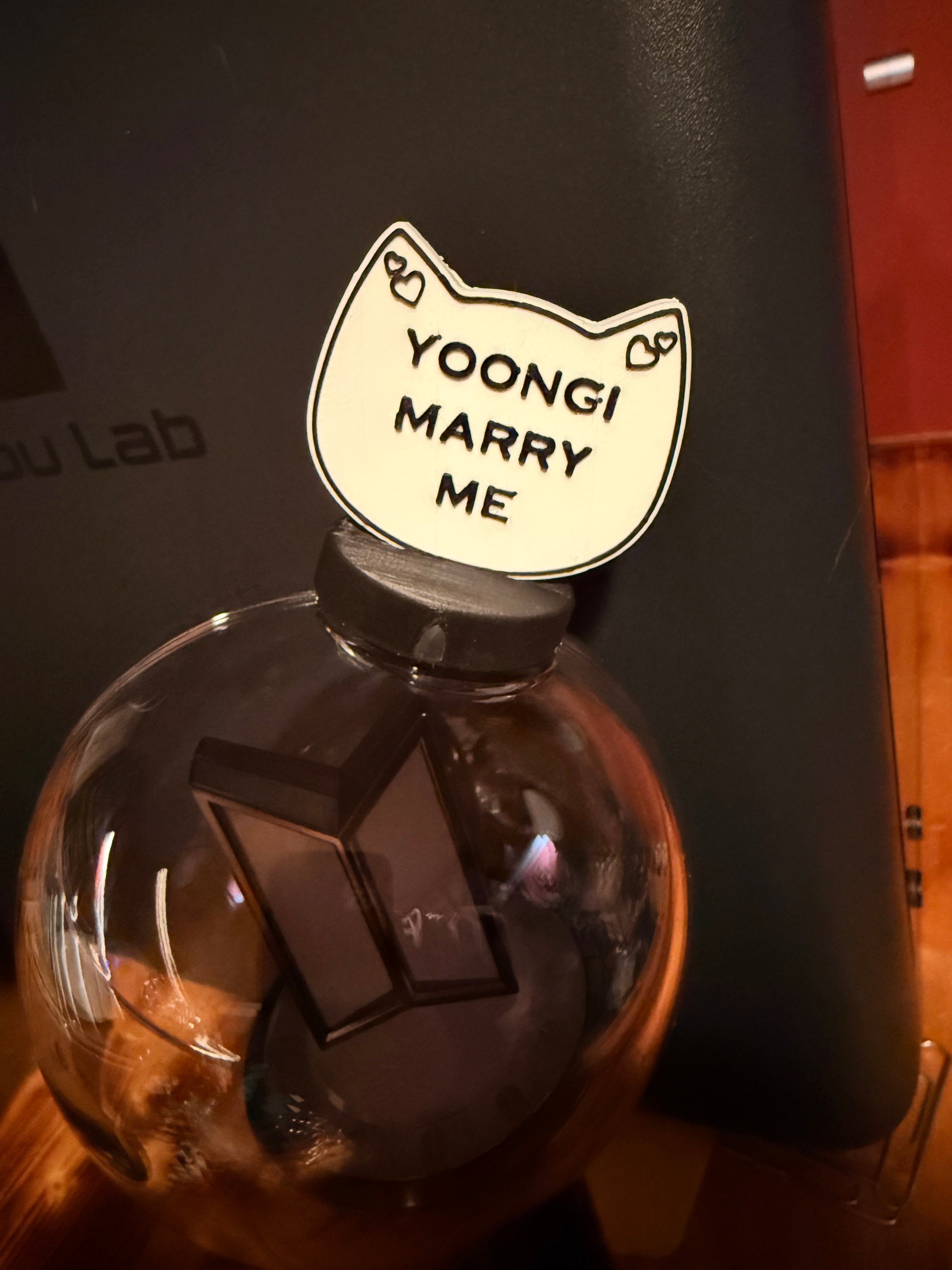 Yoongi Marry Me ARMY Bomb topper