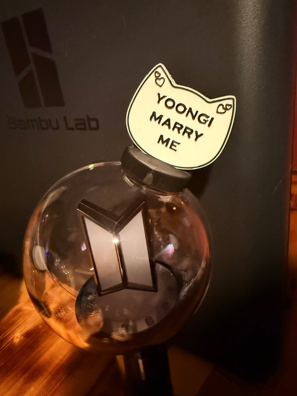 Yoongi Marry Me ARMY Bomb topper