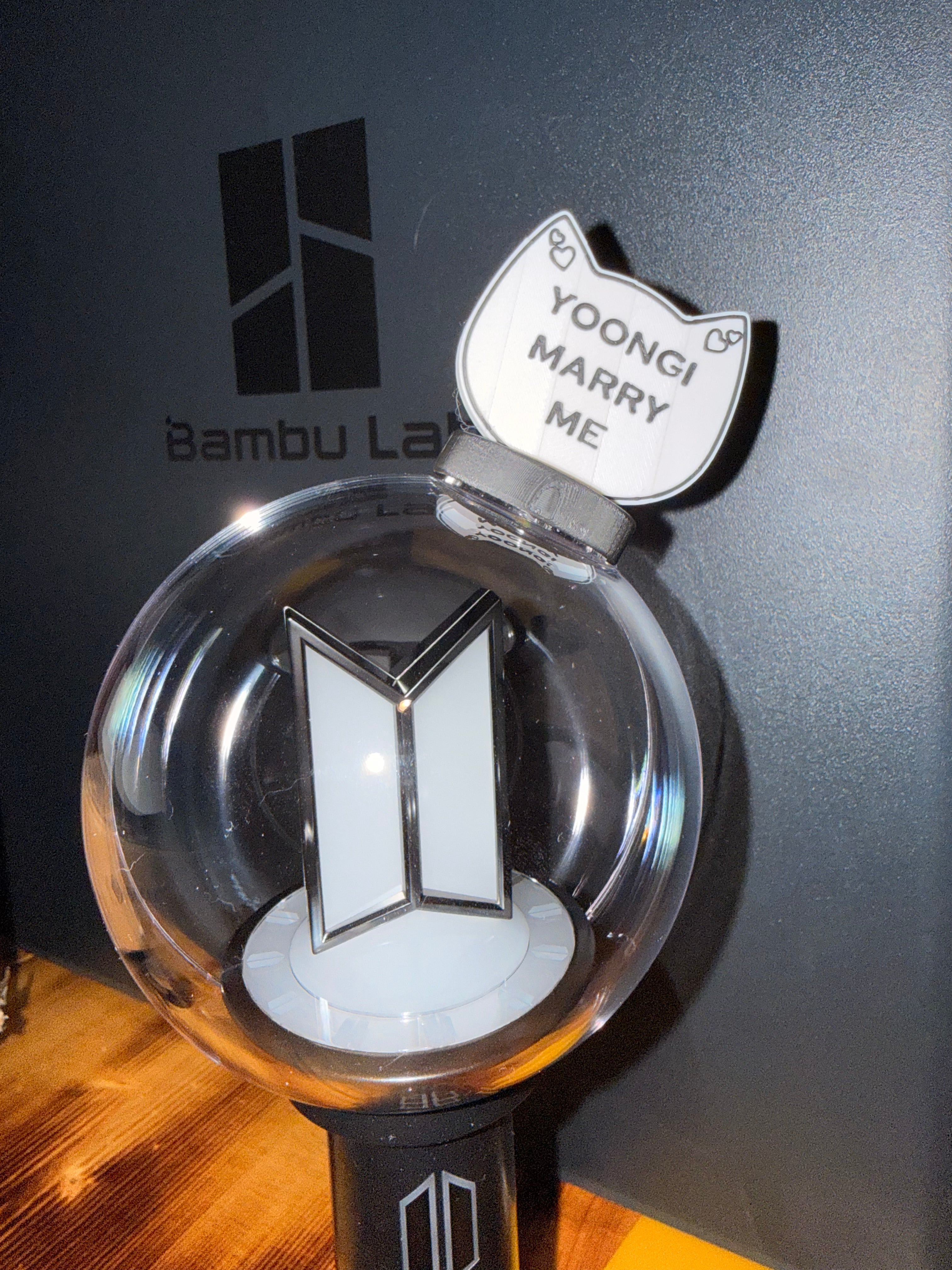 Yoongi Marry Me ARMY Bomb topper