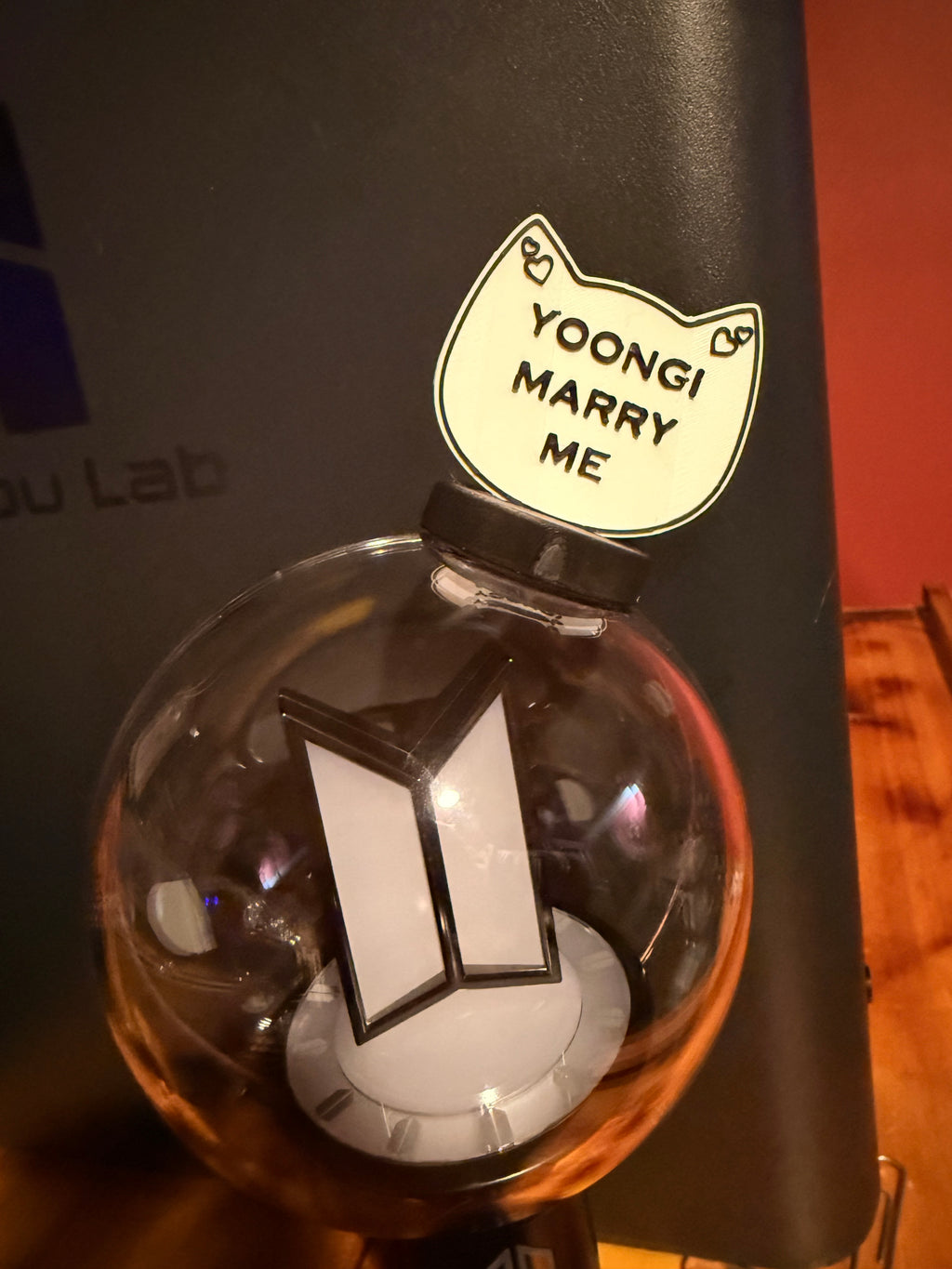 Yoongi Marry Me ARMY Bomb topper