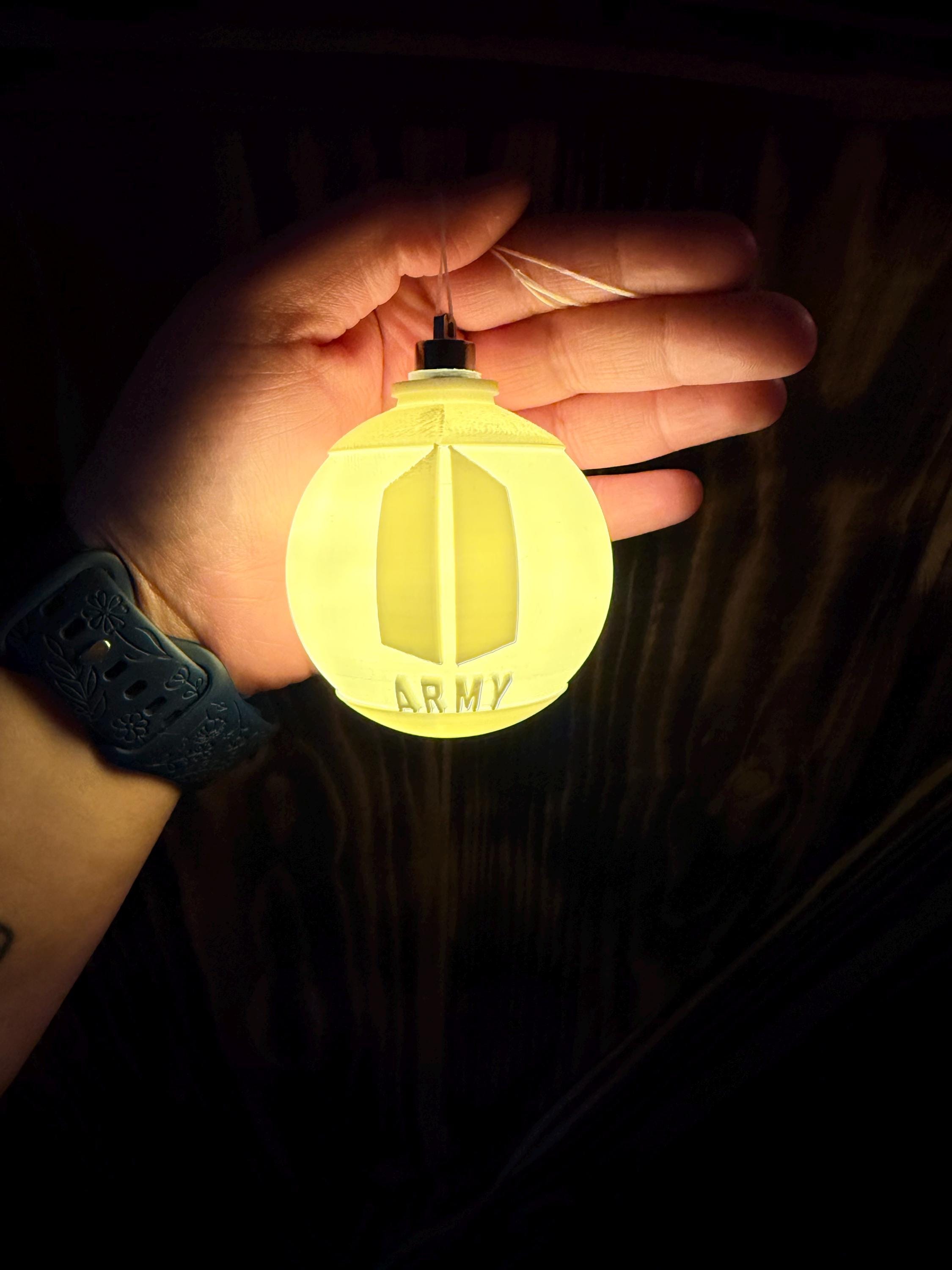 BTS 3D printed ornament