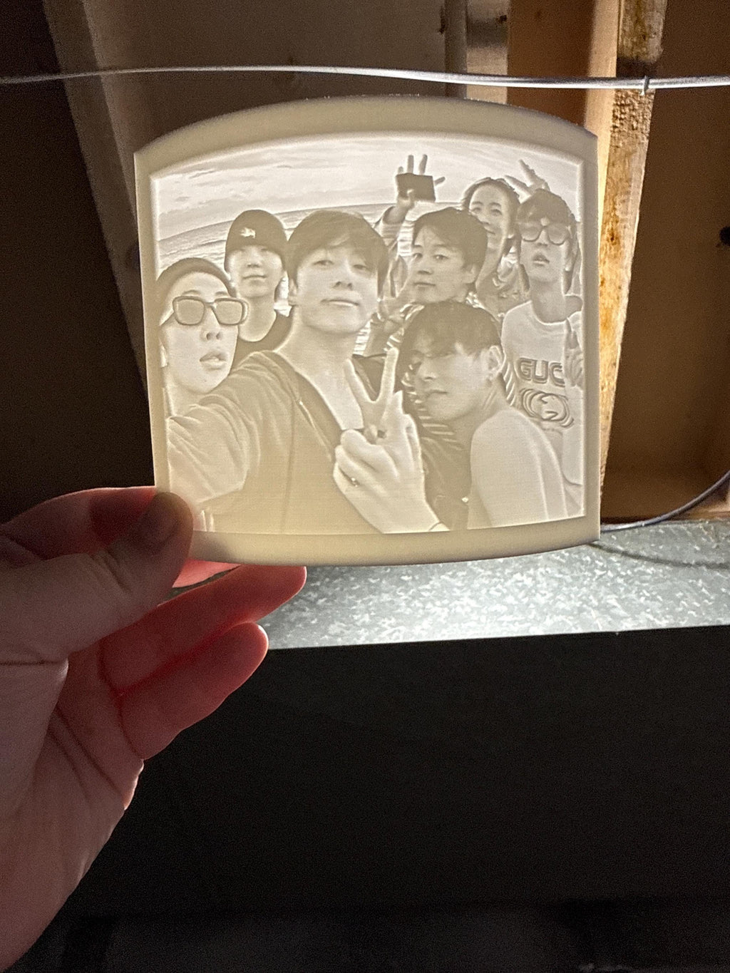BTS 3D printed nightlight