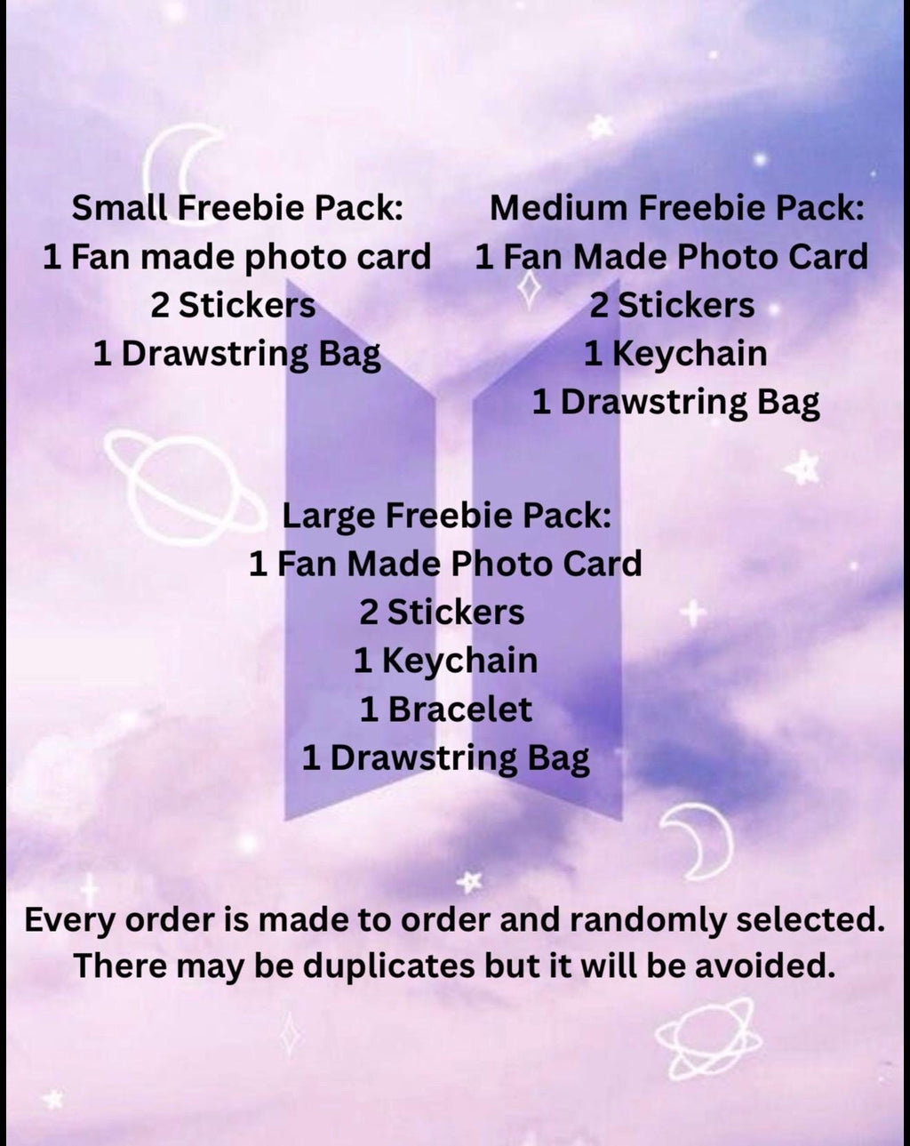 BTS Concert Freebies Small Pack