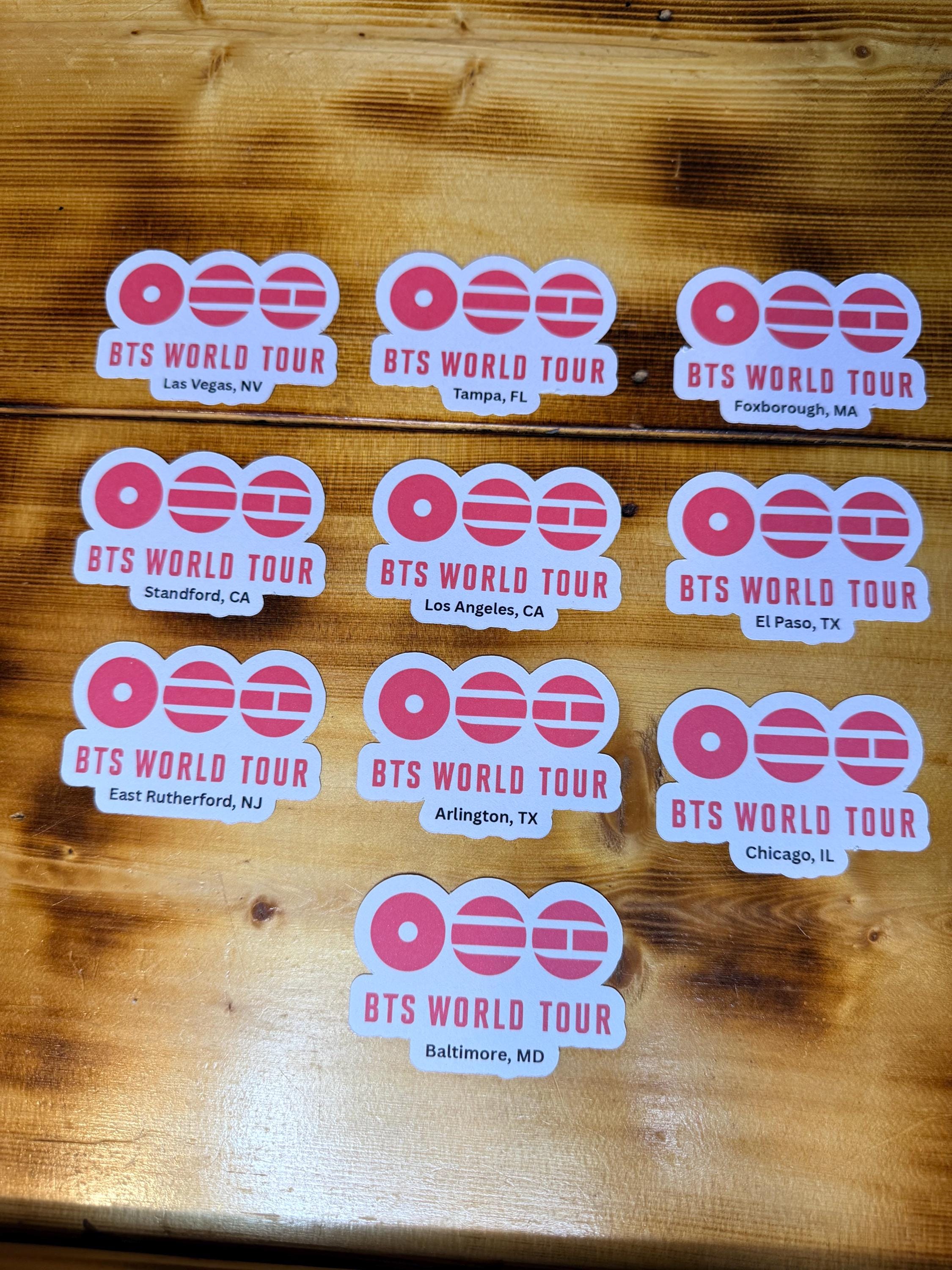 2026 World Tour Stickers
