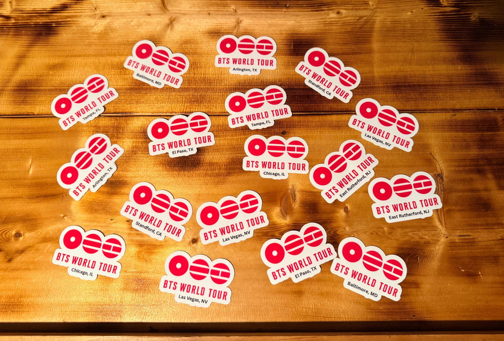 K-Pop Bangtan Inspired World Tour Stickers