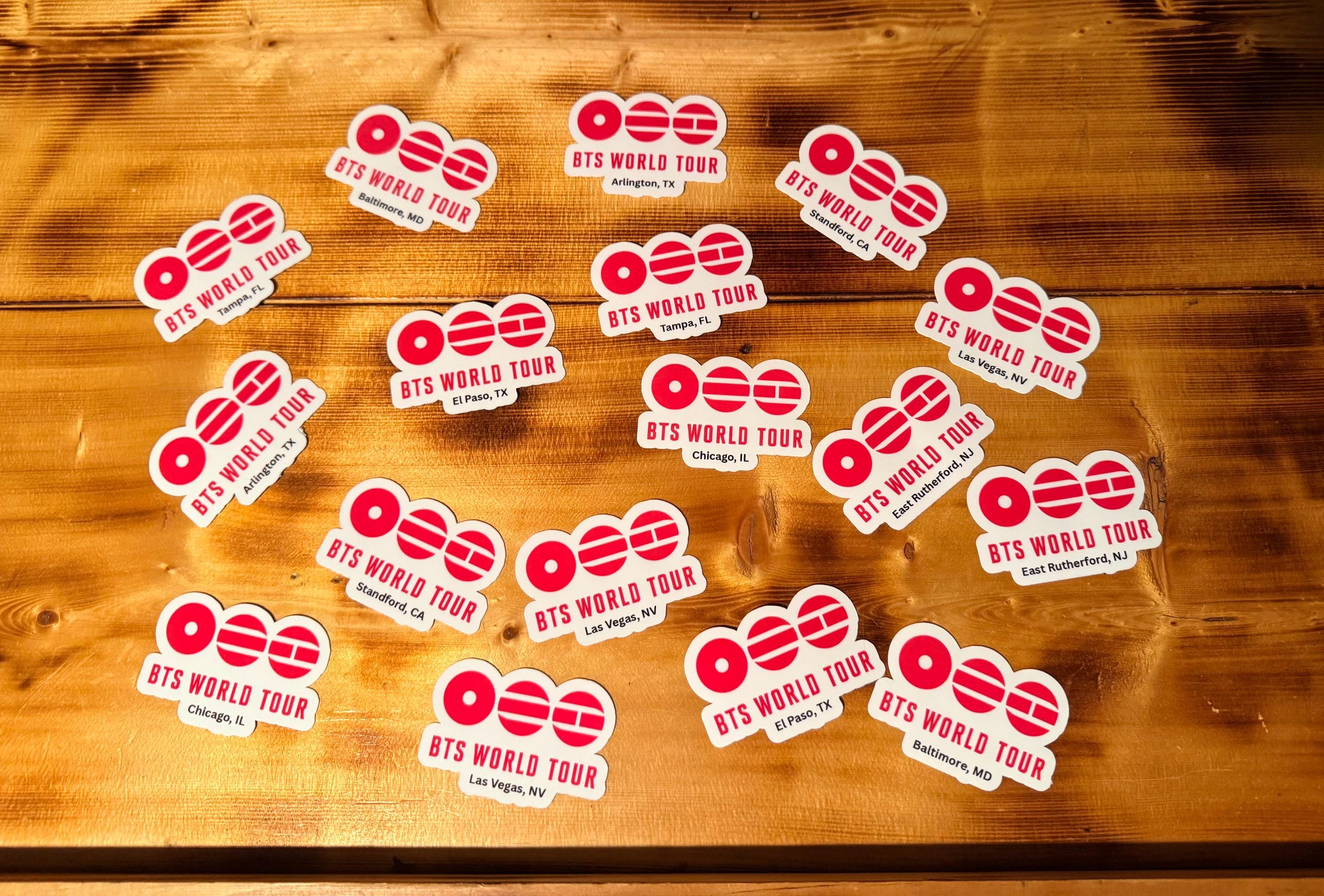 K-Pop Bangtan Inspired World Tour Stickers